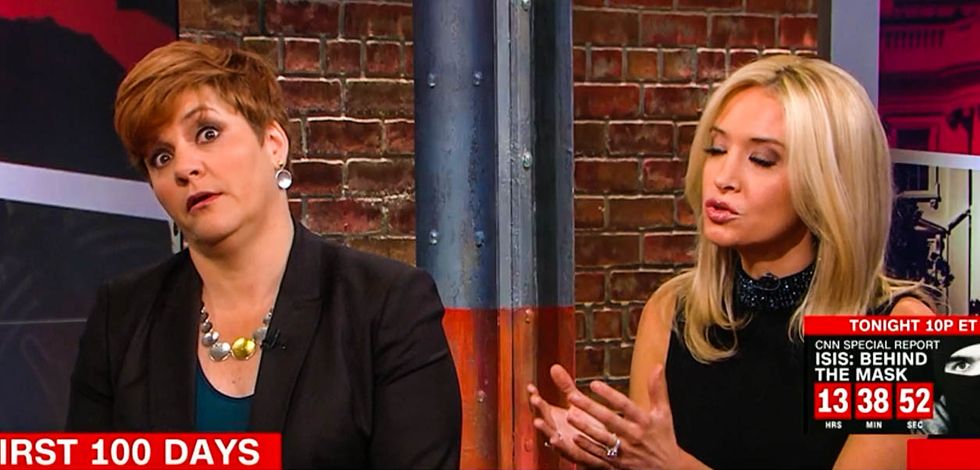 WATCH: CNN's Christine Quinn rolls her eyes at Kayleigh McEnany's brain-melting defense of Michael Flynn