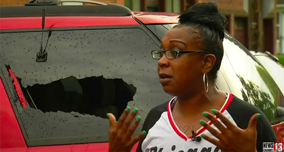 Self-proclaimed white supremacists arrested after driving black mom and son off the road in baseball bat attack
