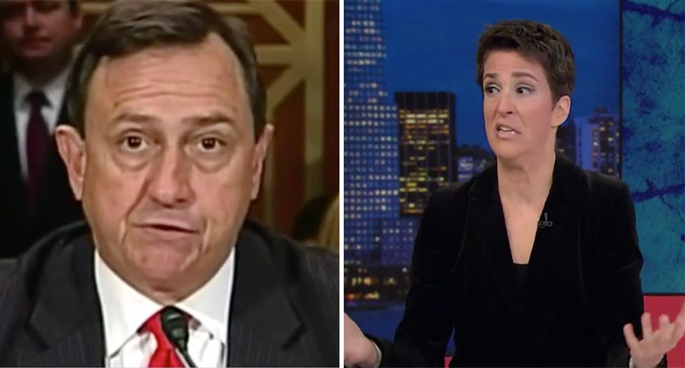 Rachel Maddow rips disgraced Oklahoma banker who 'immaculately conceived' report on toxically polluted super sites