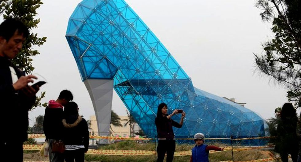 Taiwan hopes to entice brides with this giant 'shoe church'