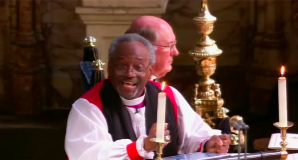 Watch American bishop Michael Curry wow the royal wedding crowd with a stirring sermon about love