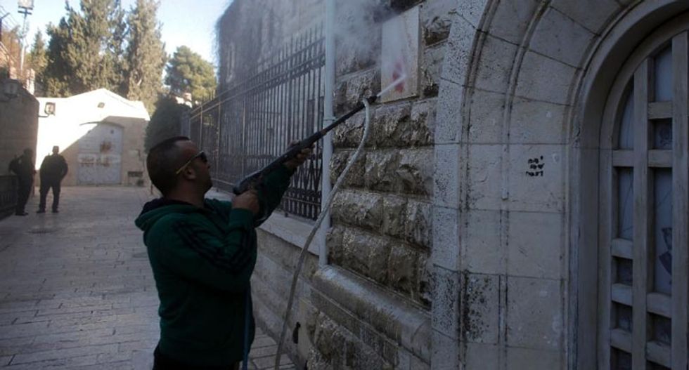 Jewish extremists suspected of vandalizing iconic Jerusalem church with anti-Christian graffiti