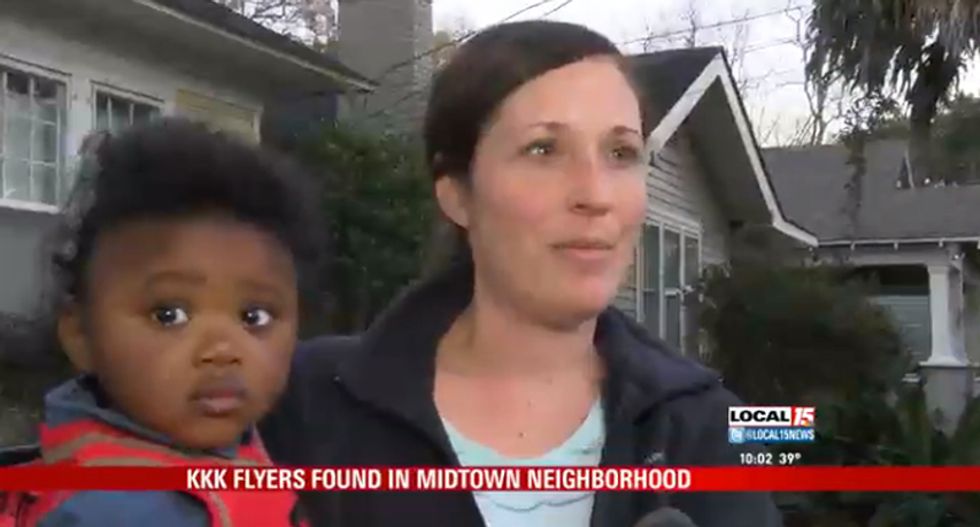 Mixed-race Alabama neighborhood hit with KKK recruitment flyers on eve on MLK Day