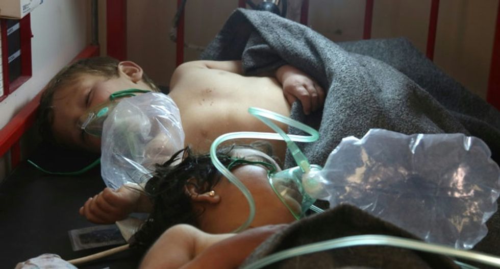 Russia defends Syria against 'chemical attack' outcry as world condemns 'war crimes'