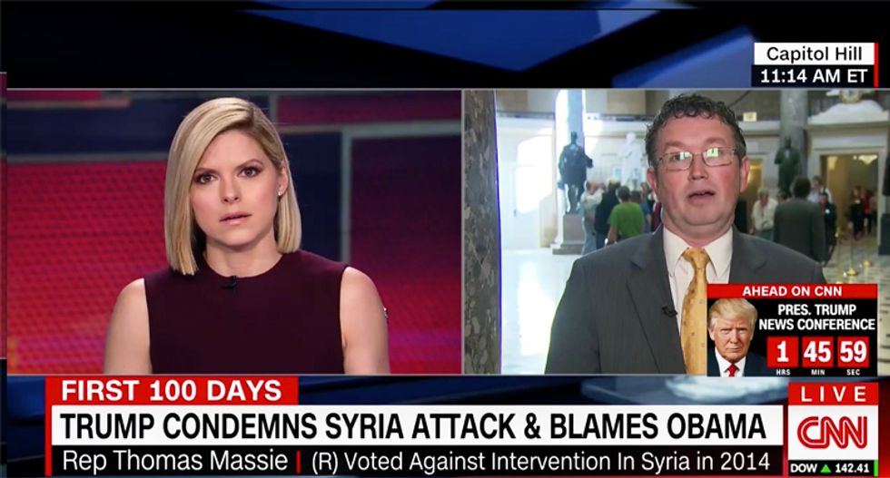 WATCH: GOP lawmaker stuns CNN host by defending Assad after hearing Syrian girl's plea for help