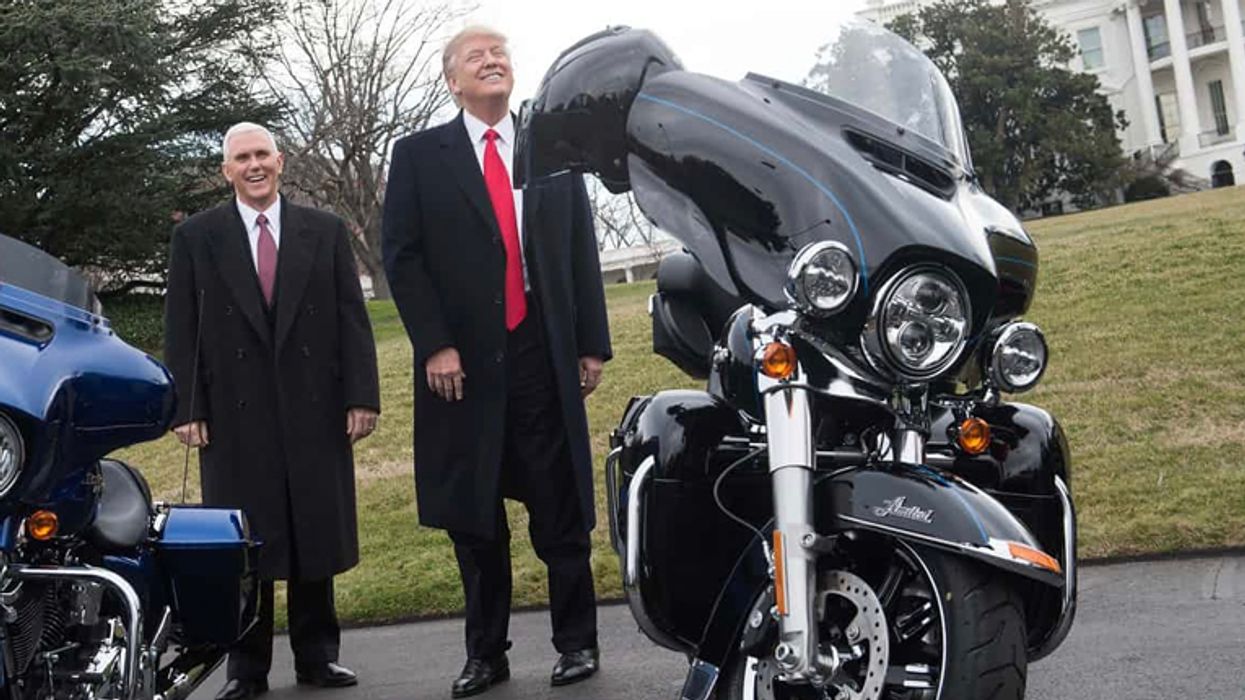 'The motorcycles were AMAZING': Trump brags about bikers group that's running out of gas