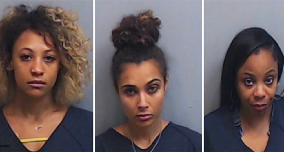 WATCH: Officer grapples with black actresses for 'refusing to leave' a bathroom -- which led to their arrest