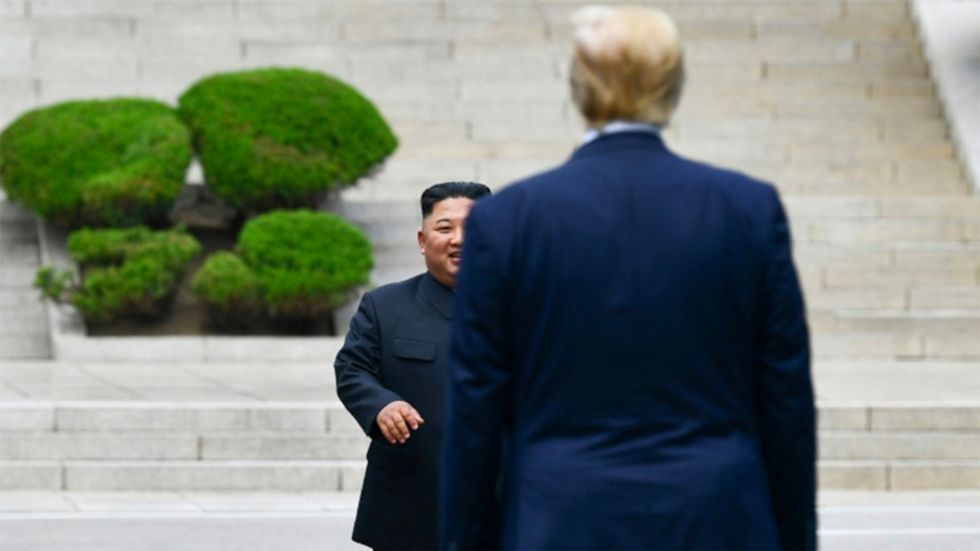 Trump steps into North Korea in historic first
