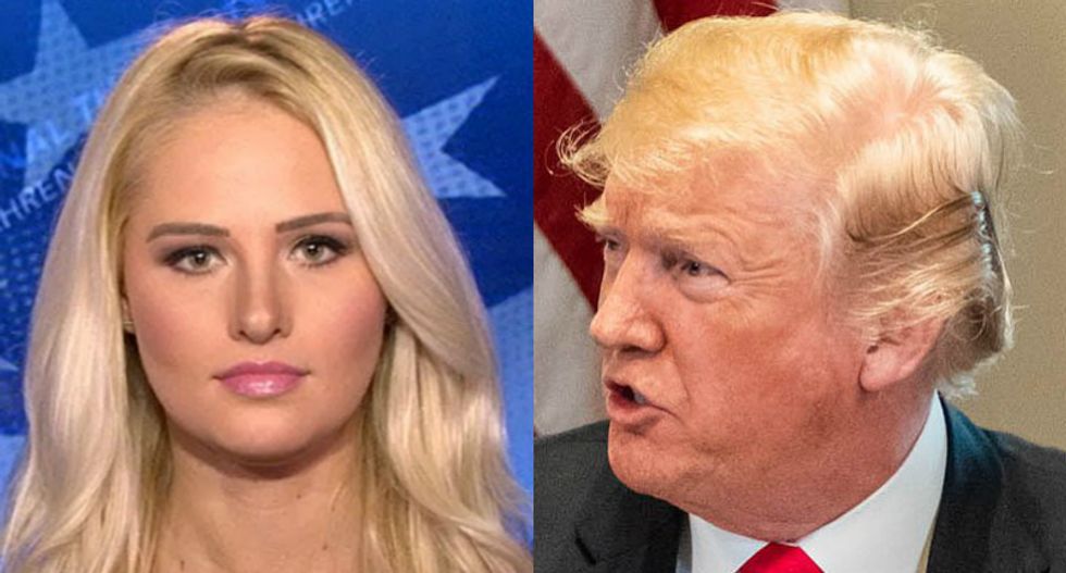 ‘Mrs Trump #4?’ The internet roars with laughter after Trump tweets a shout-out to Tomi Lahren