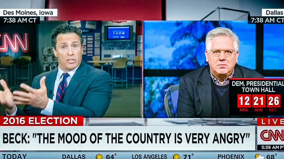 'You reap what you sow': CNN host tells Glenn Beck to suck it up after 'birthing Donald Trump'