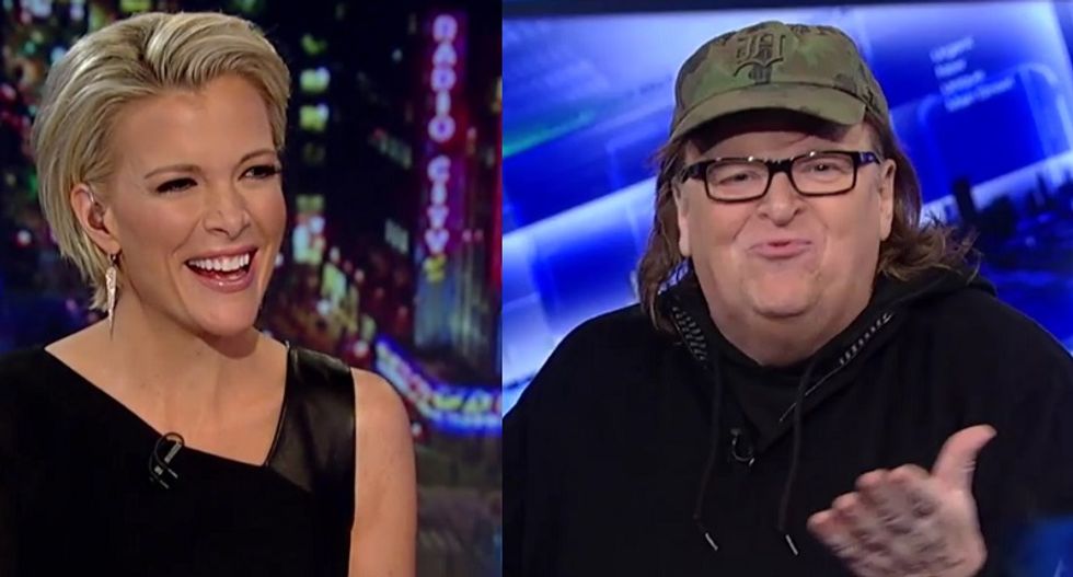 Michael Moore goads Trump on Megyn Kelly's show: 'What's he afraid of?'