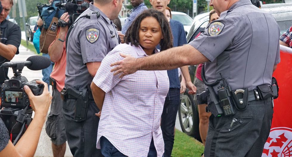 'It had to go': NC student arrested on multiple felony charges for helping tear down Confederate statue