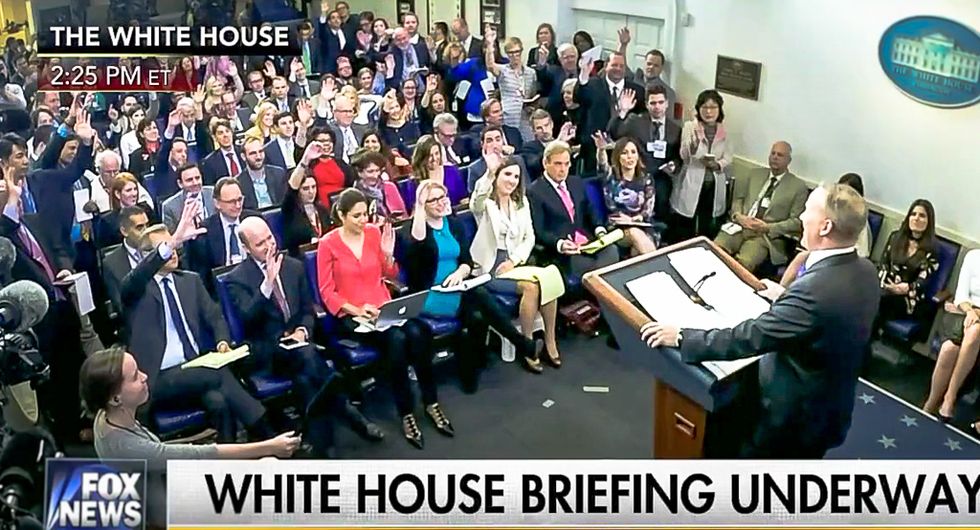 Forget Sean Spicer -- the freak show in the new White House press corps is worse