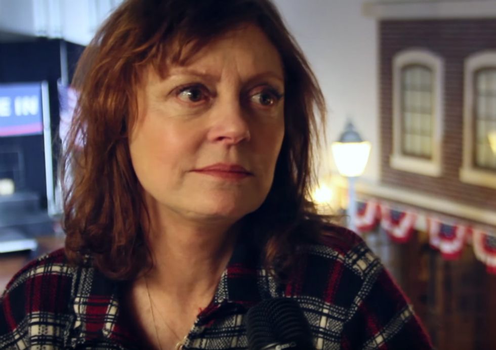 Susan Sarandon slams Trump's rhetoric: He's like 'your drunk uncle at a wedding'