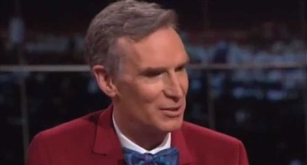 Bill Nye and Bill Maher slam 'feces-throwers and flat-earthers' who still deny climate change