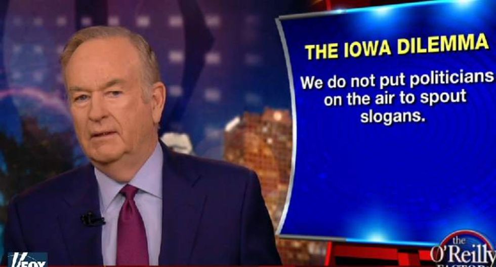 Bill O'Reilly shuts Rick Santorum down: We couldn't find a reason to have him on the show