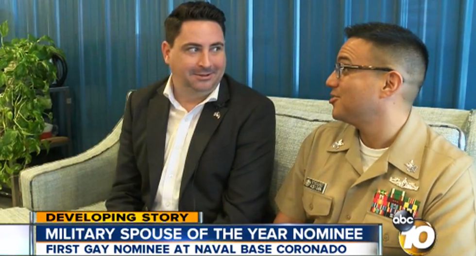 San Diego naval base endorses husband of gay sailor for national ‘Military Spouse of the Year’