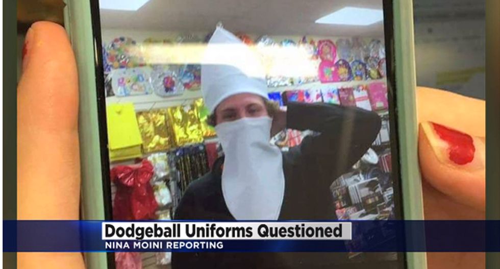 Minnesota high school students facing suspension for dressing up like the Klan at dodgeball tournament