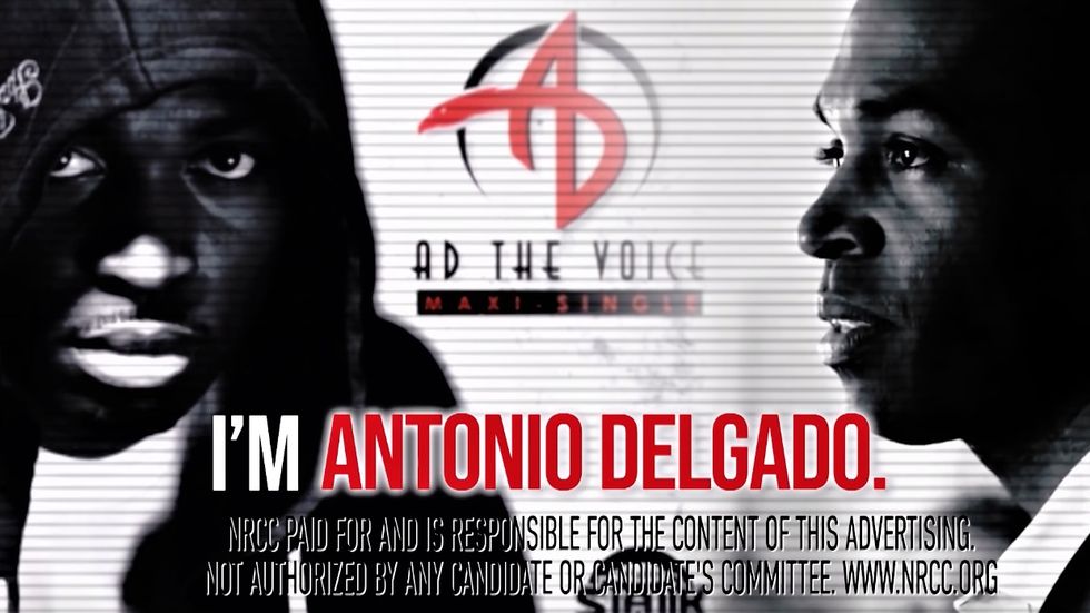 New GOP ad depicts black Rhodes scholar as a street thug because he once recorded a rap album