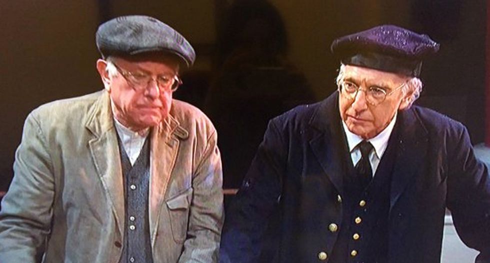 When Bernie met Bernie: Sanders and Larry David discuss socialism in biting SNL skit