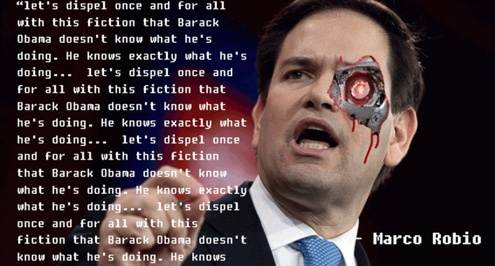 Marco Rubio's disastrous debate performance leads Twitter to conclude he's a 'glitchy' robot