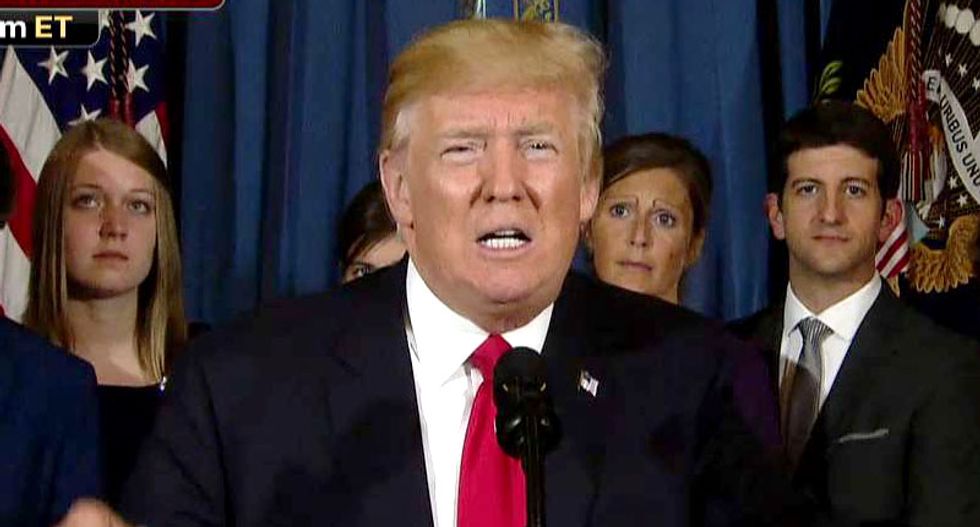 Trump angrily rants that 'Obamacare is death' – and it backfires hilariously
