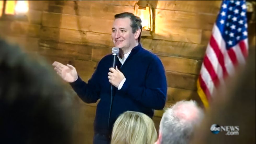 'He’s possessed by a demon': Man attempts exorcism on Ted Cruz during campaign event