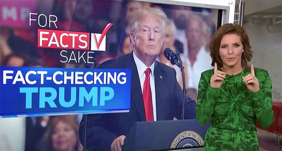 ‘I’m going to use the word liar’: Watch Stephanie Ruhle’s brutal fact-check of Trump's Tennessee speech