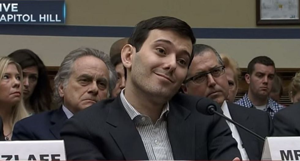 Martin Shkreli's lawyer bizarrely blames 'nervous energy' for his client's bratty smirkfest on Capitol Hill