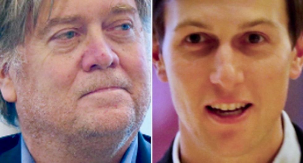 Kushner and Ivanka Trump 'care what beautiful people think' and see Bannon as ‘a man with dirty fingernails’