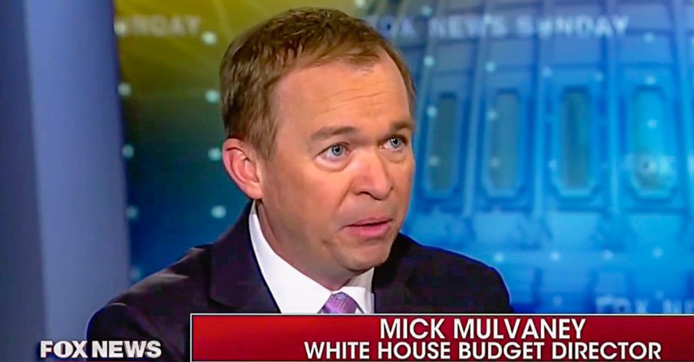 Trump budget chief: Border wall will 'protect millions of low income Americans' who lose Obamacare