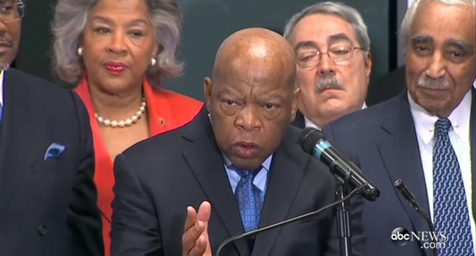 Civil rights icon John Lewis says white man taunted him by yelling "Trump!" on a plane