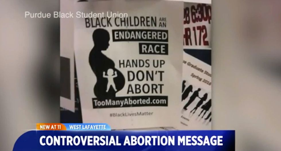 Purdue anti-choice group apologizes for 'Hand up, don't abort' campaign during Black History Month