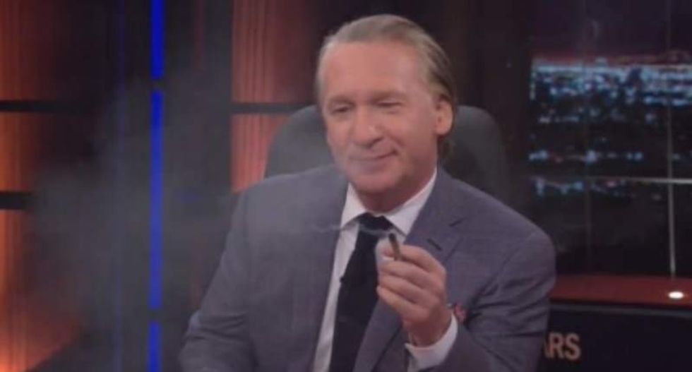 Bill Maher lights one up during impassioned 'New Rules' advocating national pot legalization