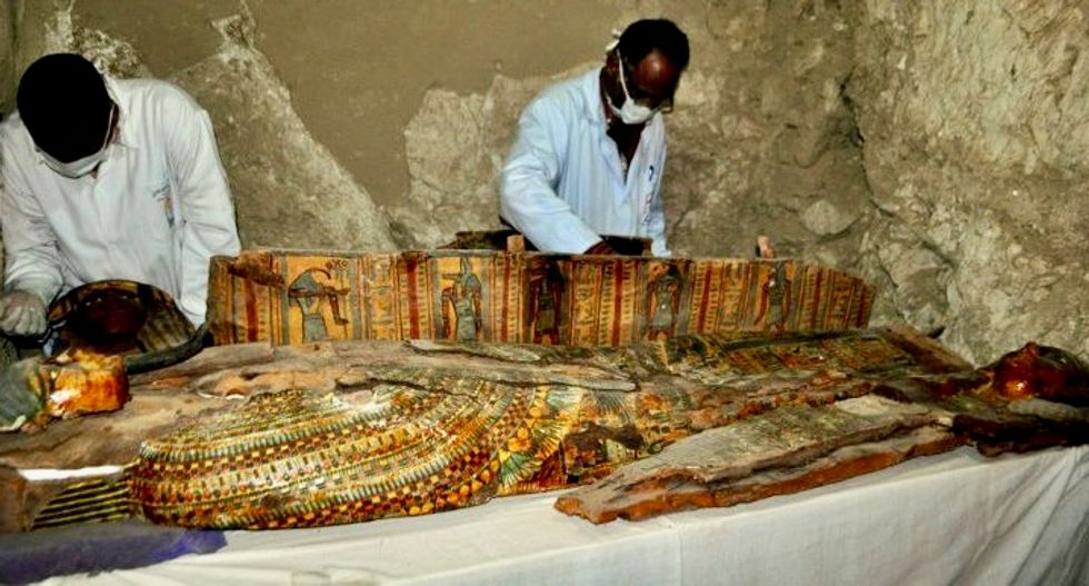 Mummies discovered in ancient tomb near Egypt's Luxor