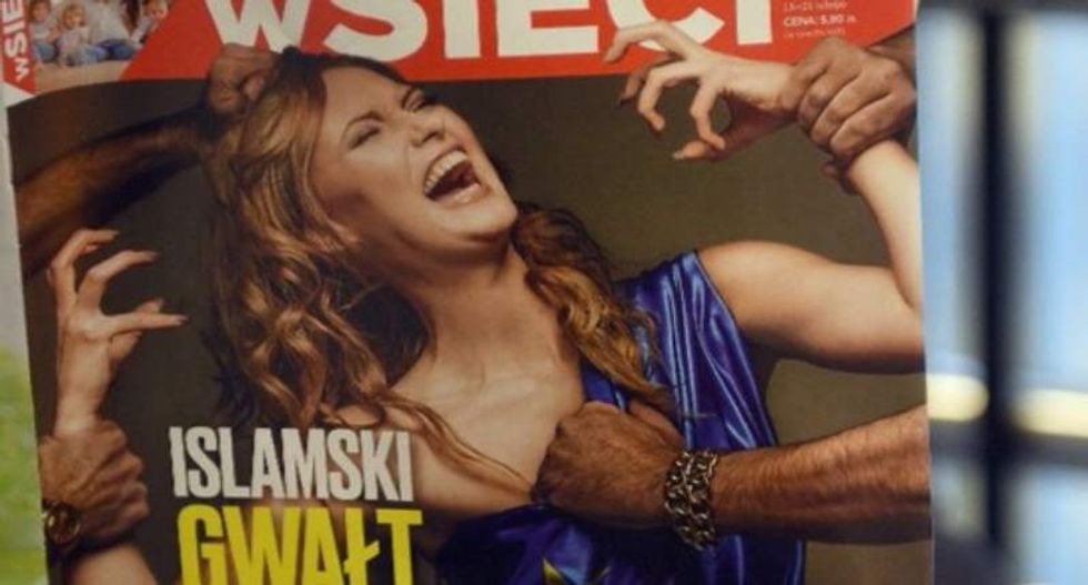 Right-wing Polish magazine under fire for 'Islamic rape of Europe' cover story
