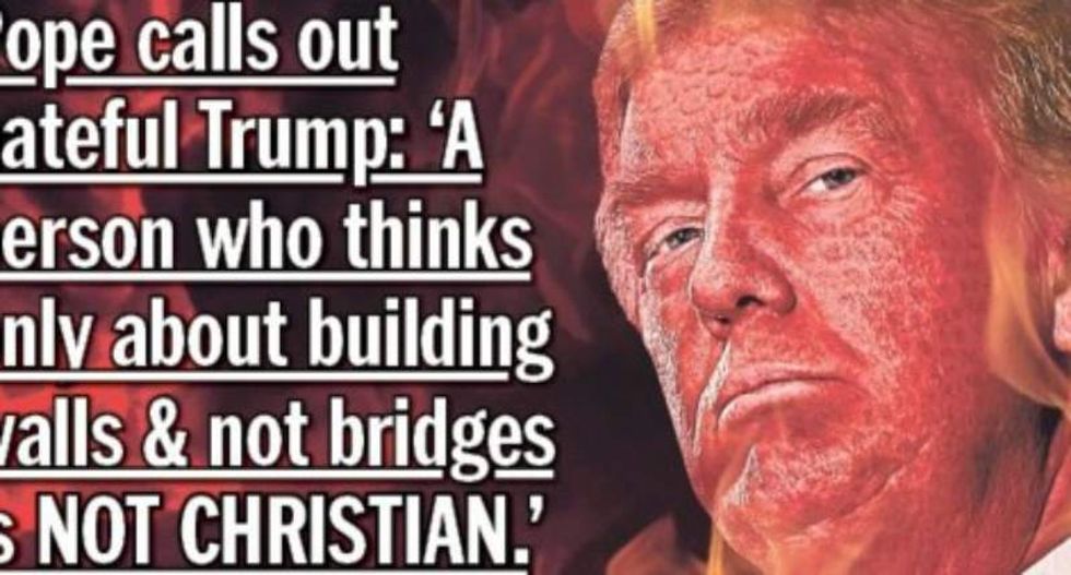 'ANTICHRIST': NY Daily News slams Trump for lashing out at Pope Francis in new cover