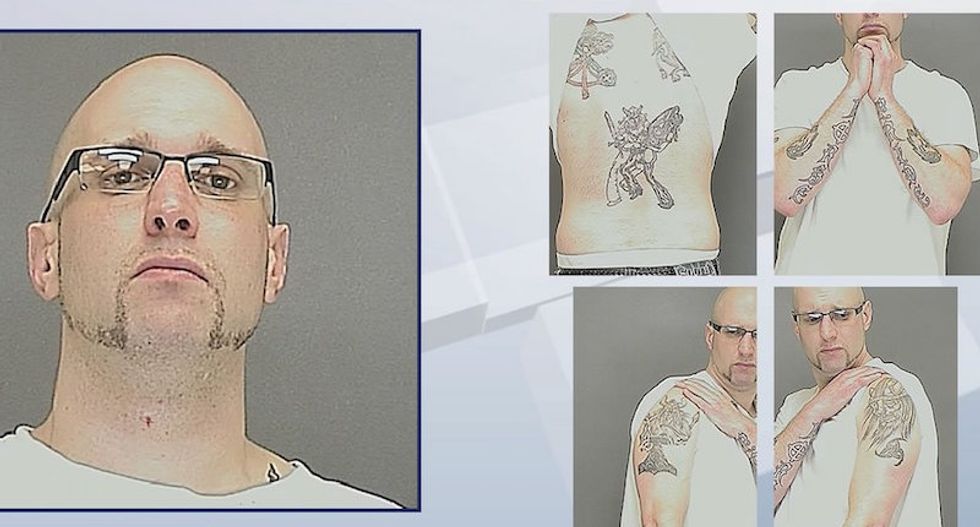 Cops evacuate neighborhood after finding 'clandestine laboratory' at home of Wisconsin neo-Nazi arrested for domestic violence