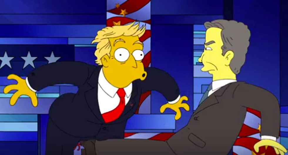 WATCH: 'Simpsons' destroys 'Robot Rubio' and insult-spewing Trump in hilarious debate send-up