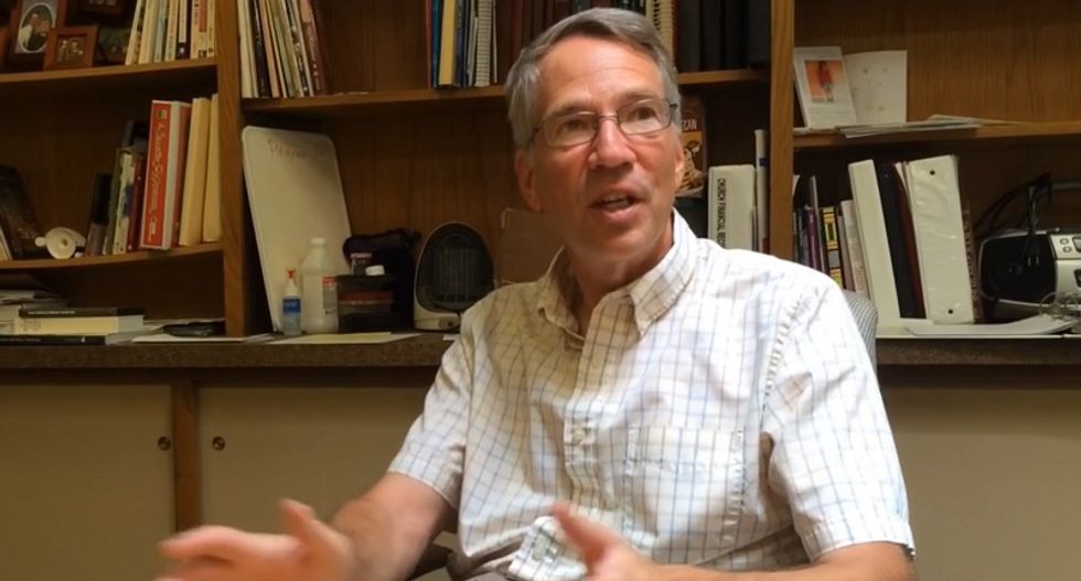 This pastor is camping in freezing temps to protest church pushing LGBT people 'out into the cold'