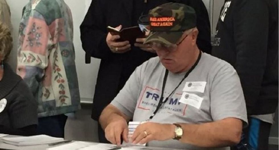 Nevada caucus voters report chaos on Twitter as poll workers openly wear Trump gear and run out of ballots