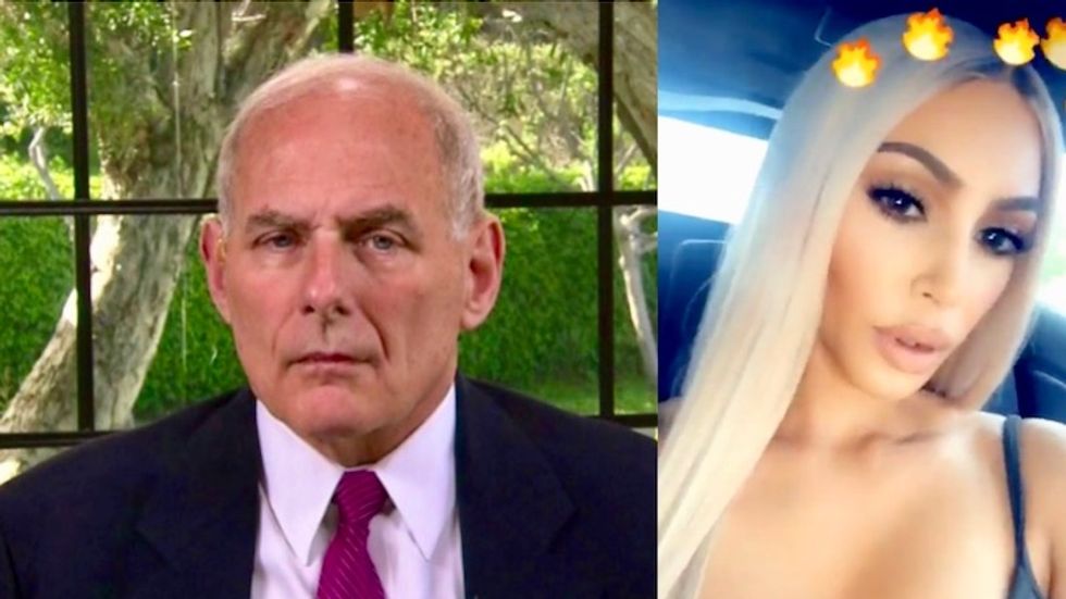 Kim Kardashian and John Kelly are reportedly facing off over whether Trump should pardon a woman serving life in prison for drug possession