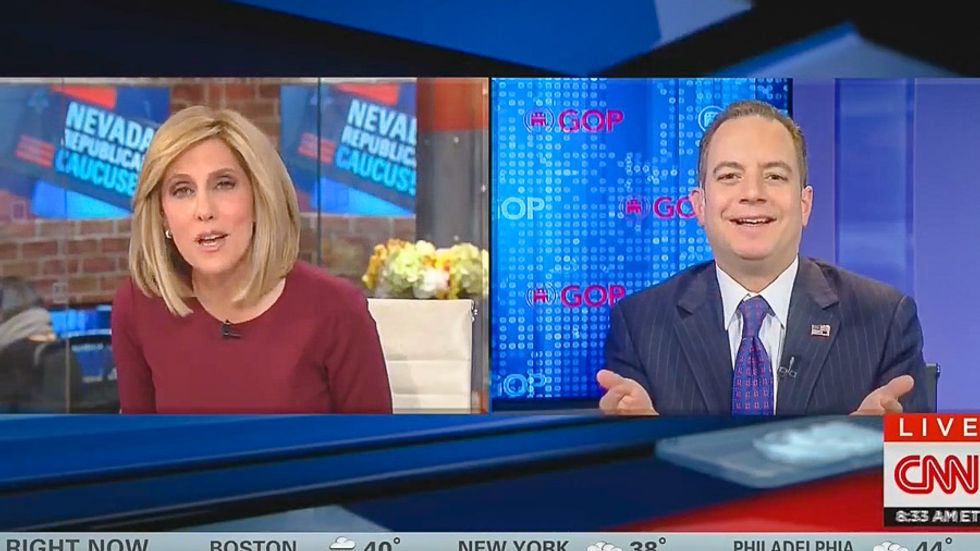 CNN gives Reince Priebus a reality check: 'You can't pretend' the GOP isn't imploding over Trump