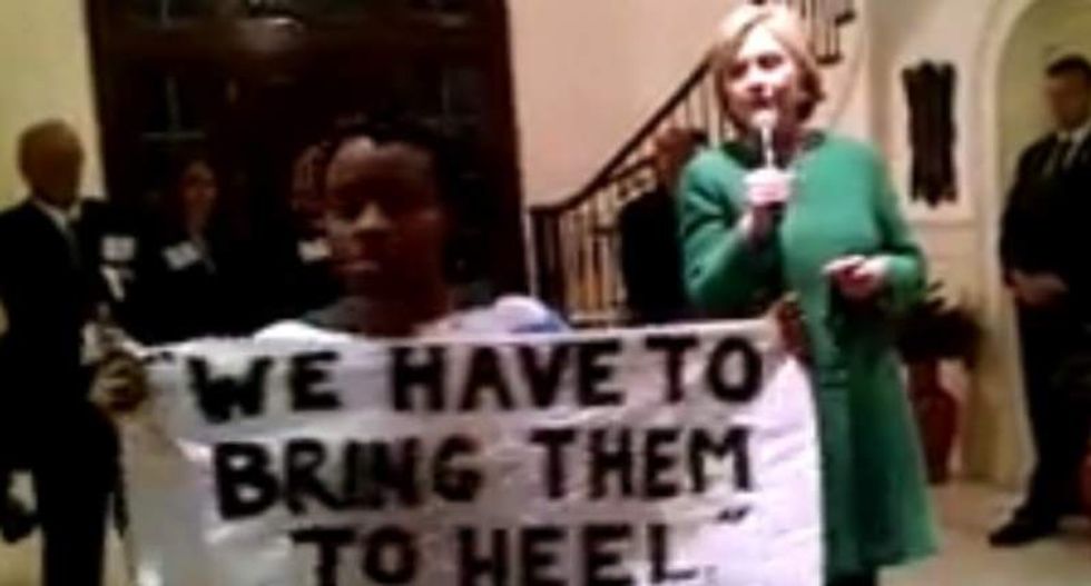 Black Lives Matter activist confronts Clinton over mass incarceration: 'I am not a super-predator'