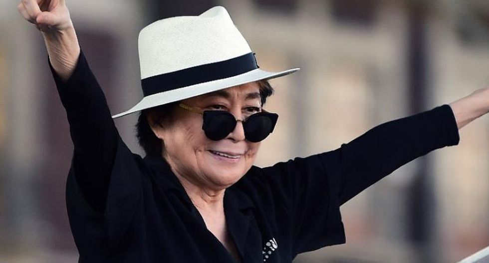 Yoko Ono hospitalized with 'serious flu'