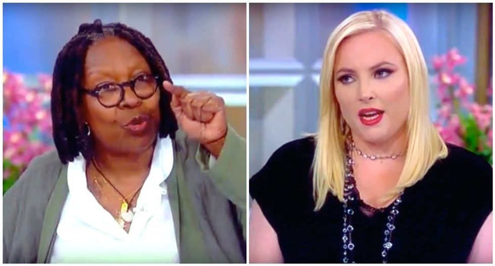 The View hosts repeatedly smack down Meghan McCain when she tries to compare Bill Clinton to Trump