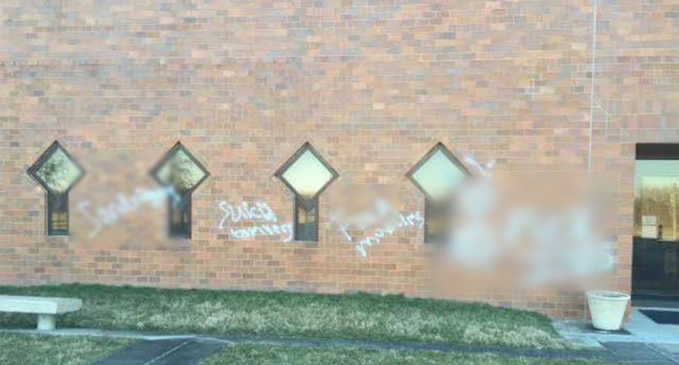 Vandals spray paint 'sand n***er' and 'f*ck Muslims' on Islamic Society of North America walls