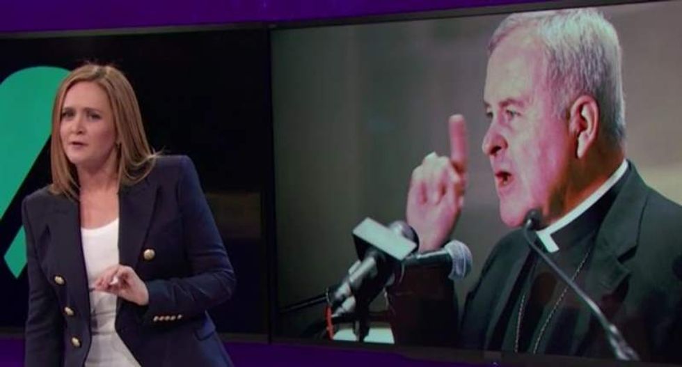 Samantha Bee slams anti-Girl Scout archbishop who wasn't 'sure' child molestation was a crime