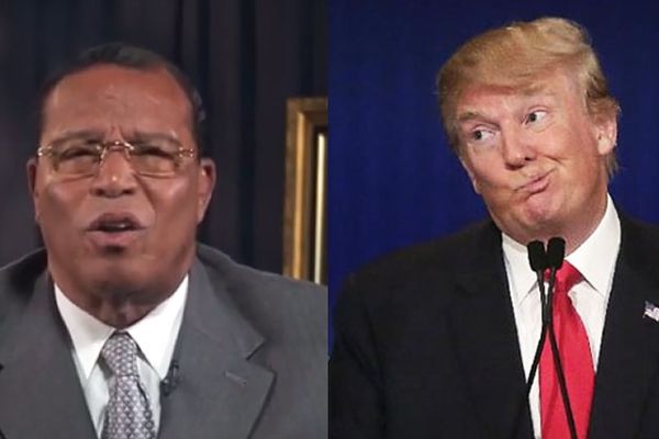Trump fans cheer support from Nation of Islam's Farrakhan — but the video is old