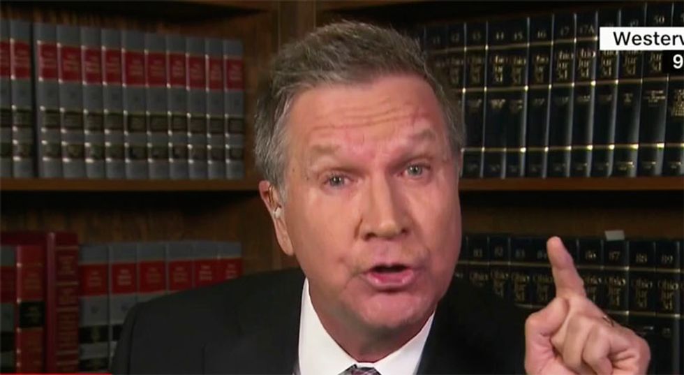 WATCH: Furious John Kasich blisters 'cowardly' GOP and gun owners for opposing assault rifle ban
